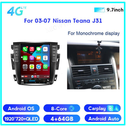 Android 12 8 Core 128g Autoradio GPS für Teana J31 2003 2004 2005 2007 230JK 230jm für Samsung SM5 SM7 Apple Carplay Auto 