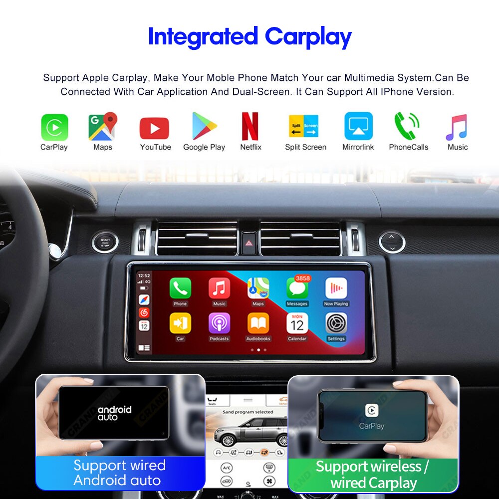 12.3" Android 12 Screen for Range Rover Vogue L405 2013-2017