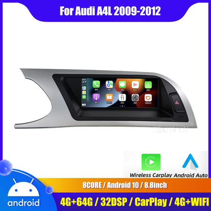 Audi A4 / A5 | 2009–2016 | 8.8" Android Screen — Wireless CarPlay & Android Auto