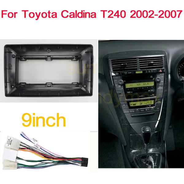 Marco de Audio para Radio de coche de 9 pulgadas, Fascia para TOYOTA Caldina 2002-2007, Kit de Panel de ajuste de Radio de coche Android, unidad principal