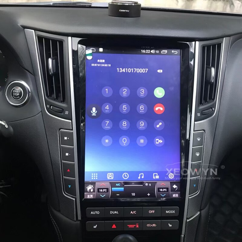 Para Infiniti FQ50 Q50L Q50S Q60 Q60s 2014-2019 Android 12,0 Octa Core 6 + 128G reproductor Multimedia para coche receptor estéreo Radio carplay 