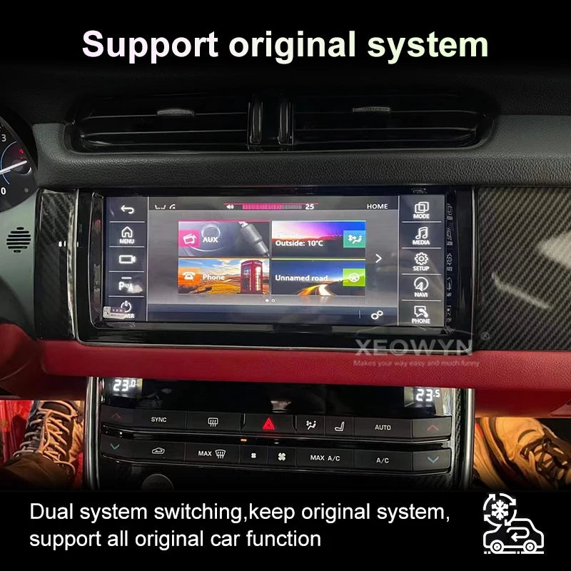 Jaguar XF / XFL | 2016–2020 | Android Screen — Wireless CarPlay & Android Auto