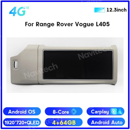 12.3" Android 12 Screen for Range Rover Vogue L405 2013-2017