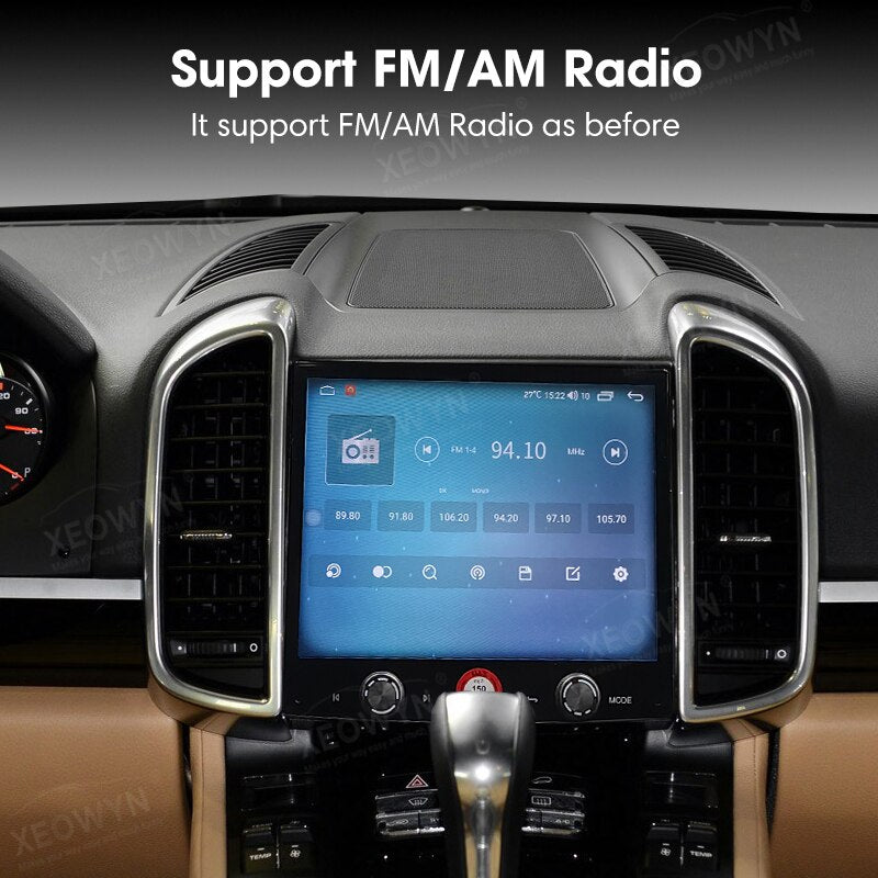Porsche Cayenne 2010-2018 Apple CarPlay Android Auto Pantalla ancha de 8,4 pulgadas.