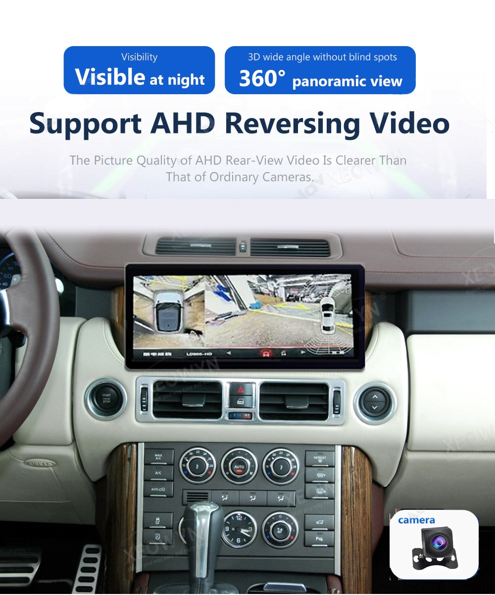 Range Rover L322 | 2002–2012 | 12.3" Android Screen — Wireless CarPlay & Android Auto