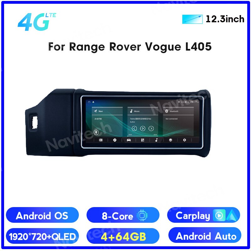 12.3" Android 12 Screen for Range Rover Vogue L405 2013-2017