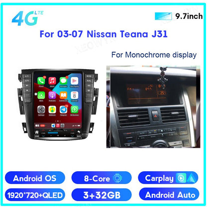 Android 12 8 Core 128g Autoradio GPS für Teana J31 2003 2004 2005 2007 230JK 230jm für Samsung SM5 SM7 Apple Carplay Auto 