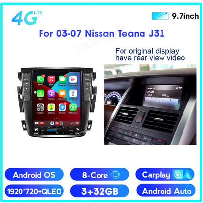Android 12 8 Core 128g Autoradio GPS für Teana J31 2003 2004 2005 2007 230JK 230jm für Samsung SM5 SM7 Apple Carplay Auto 