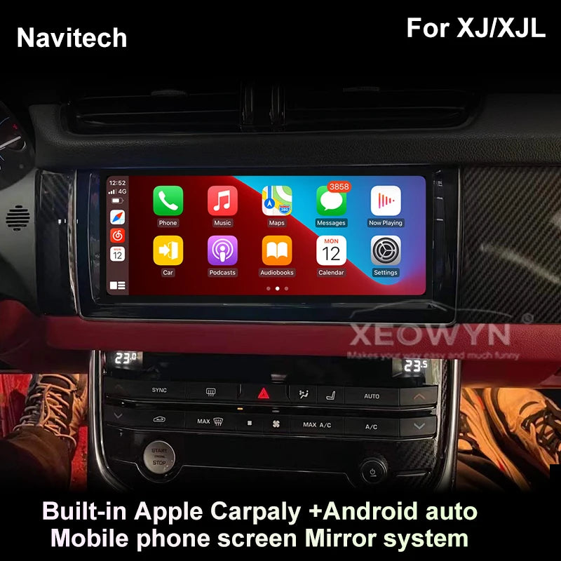Jaguar XF / XFL | 2016–2020 | Android Screen — Wireless CarPlay & Android Auto