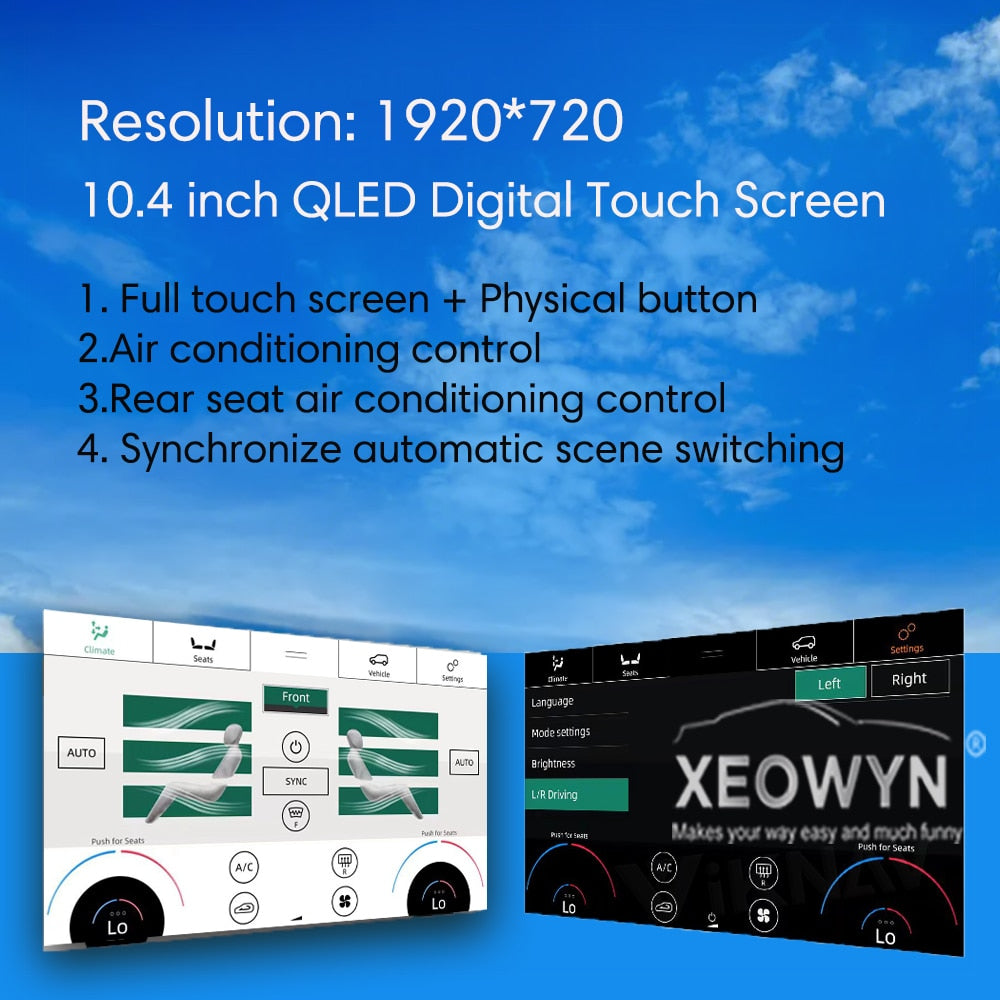 Range Rover L322 | 2002–2012 | 10.4" AC Panel — Touch Screen Climate Control