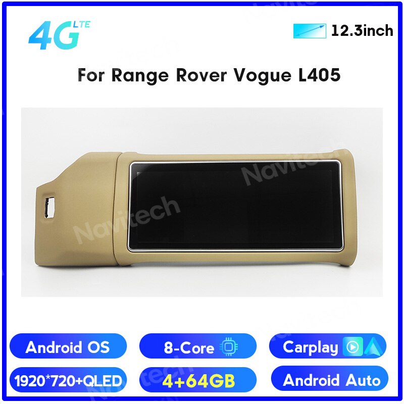12.3" Android 12 Screen for Range Rover Vogue L405 2013-2017