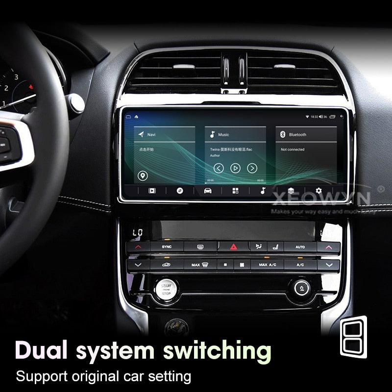 Jaguar XE / XF | 2016–2020 | Android Screen — Wireless CarPlay & Android Auto
