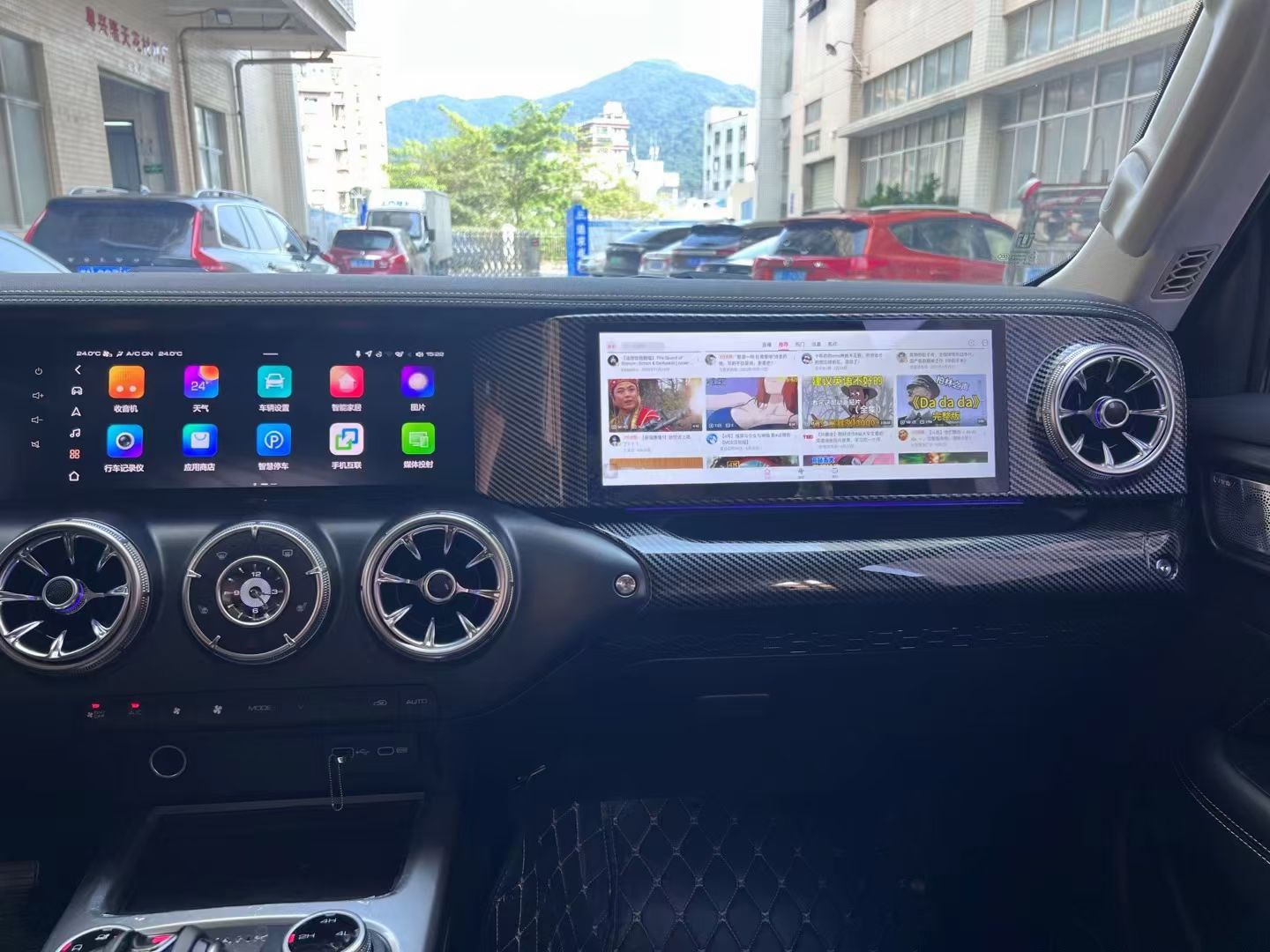 Tank 300 2021-2024 dashboard without factory passenger screen