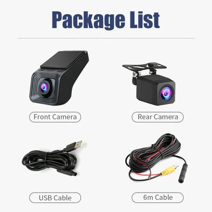 USB ADAS Dash Camera — Dual Lens, For Android Head Units