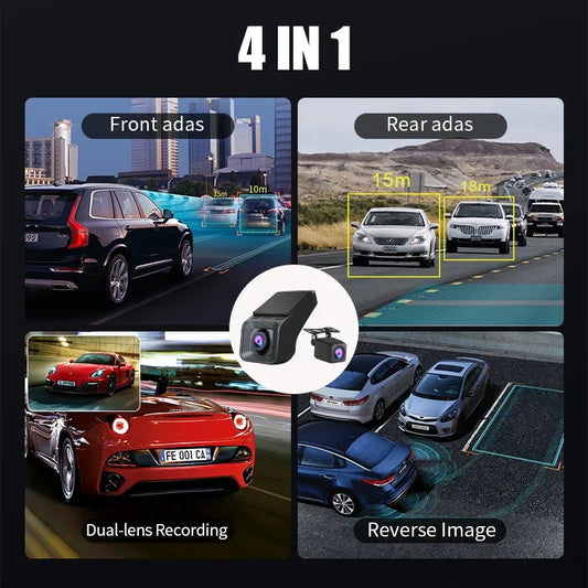 USB ADAS Dash Camera — Dual Lens, For Android Head Units