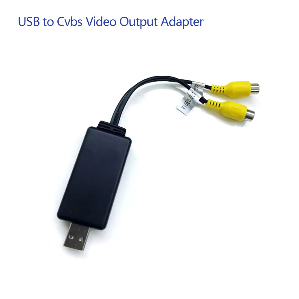 USB to CVBS/RCA Video Output Adapter — For Android Head Units