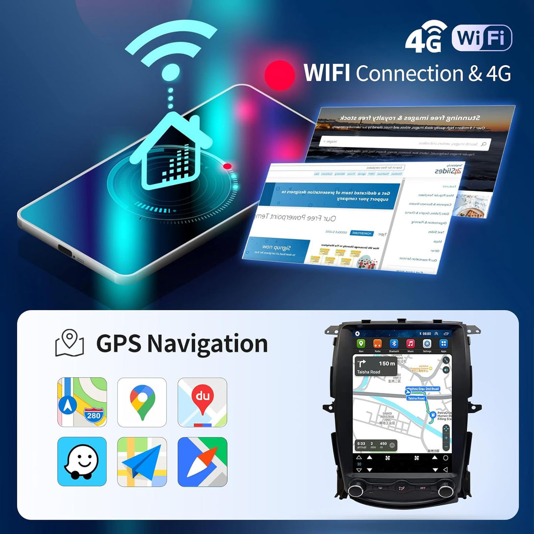 Wireless CarPlay and Android Auto display on 370Z screen