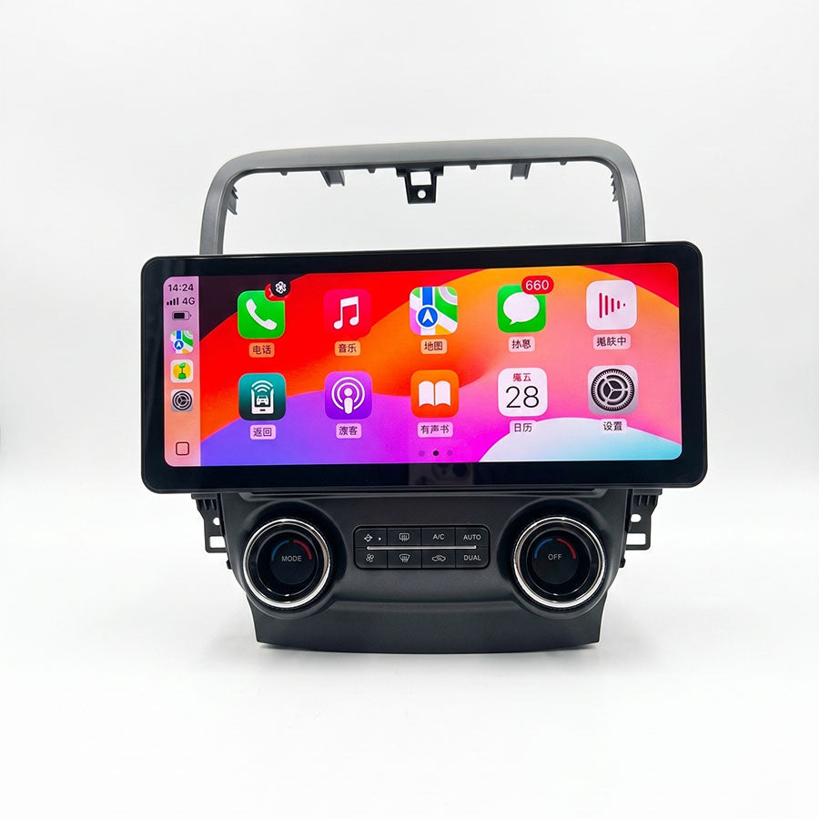 12.3 inch Android CarPlay screen display for Acura TSX 2003-2008 showing Apple CarPlay main menu interface