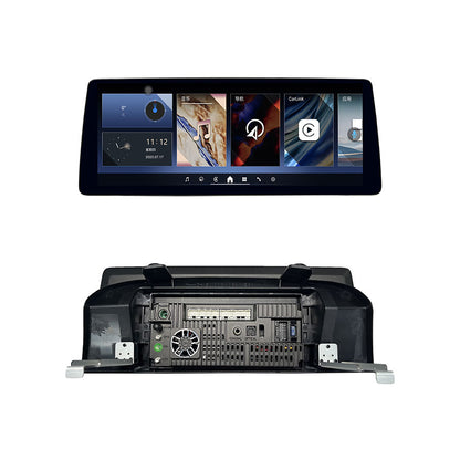 12.3 inch touchscreen display upgrade panel with rear chassis housing for BMW 5 Series E60 E61