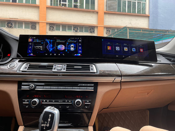 12.3inch Dual Screen BMW F01 F02 F04 Android Dual Screen Display With Co-pilot Screen 8+128G