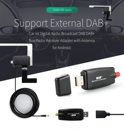 DAB+ Digital Radio Adapter — USB, For Android Head Units