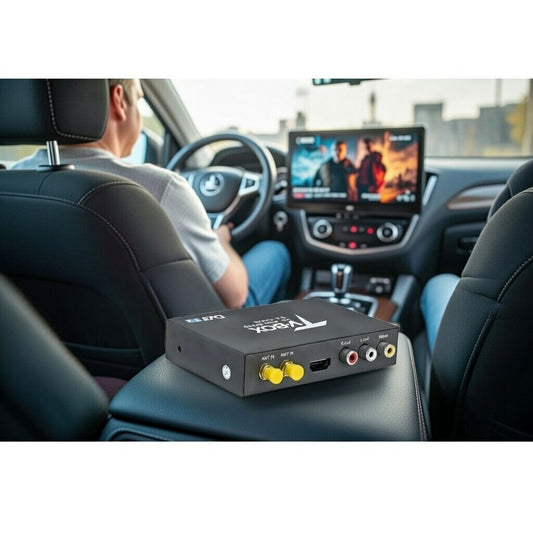 Roadnavier High-Speed Mobile DVB-T2 Car TV Box – Dual Tuner Digital Receiver