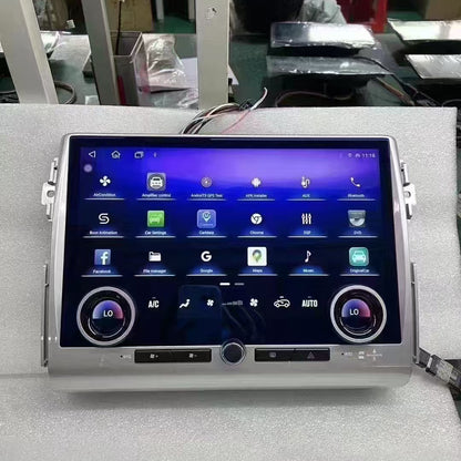 Front view of the 13.3 inch aftermarket radio replacement designed specifically for Toyota FJ Cruiser dashboard