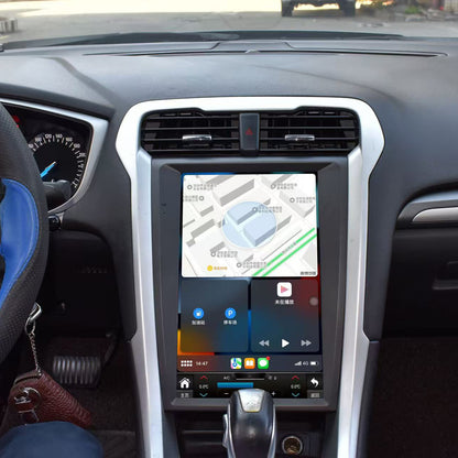 Ford Fusion 2013–2017 12.1-inch Android 14 vertical screen upgrade installed in vehicle