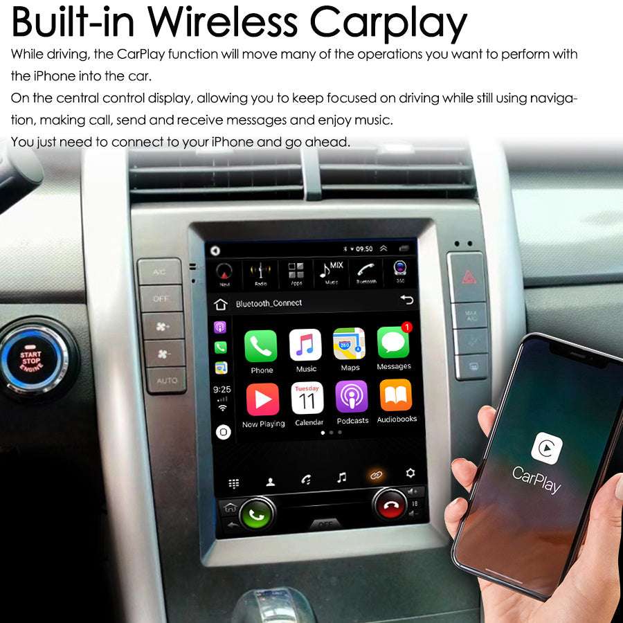 Ford Edge 2012–2014 10.4 Inch Android 14 GPS Navigation Car Stereo | Wireless CarPlay & 4G
