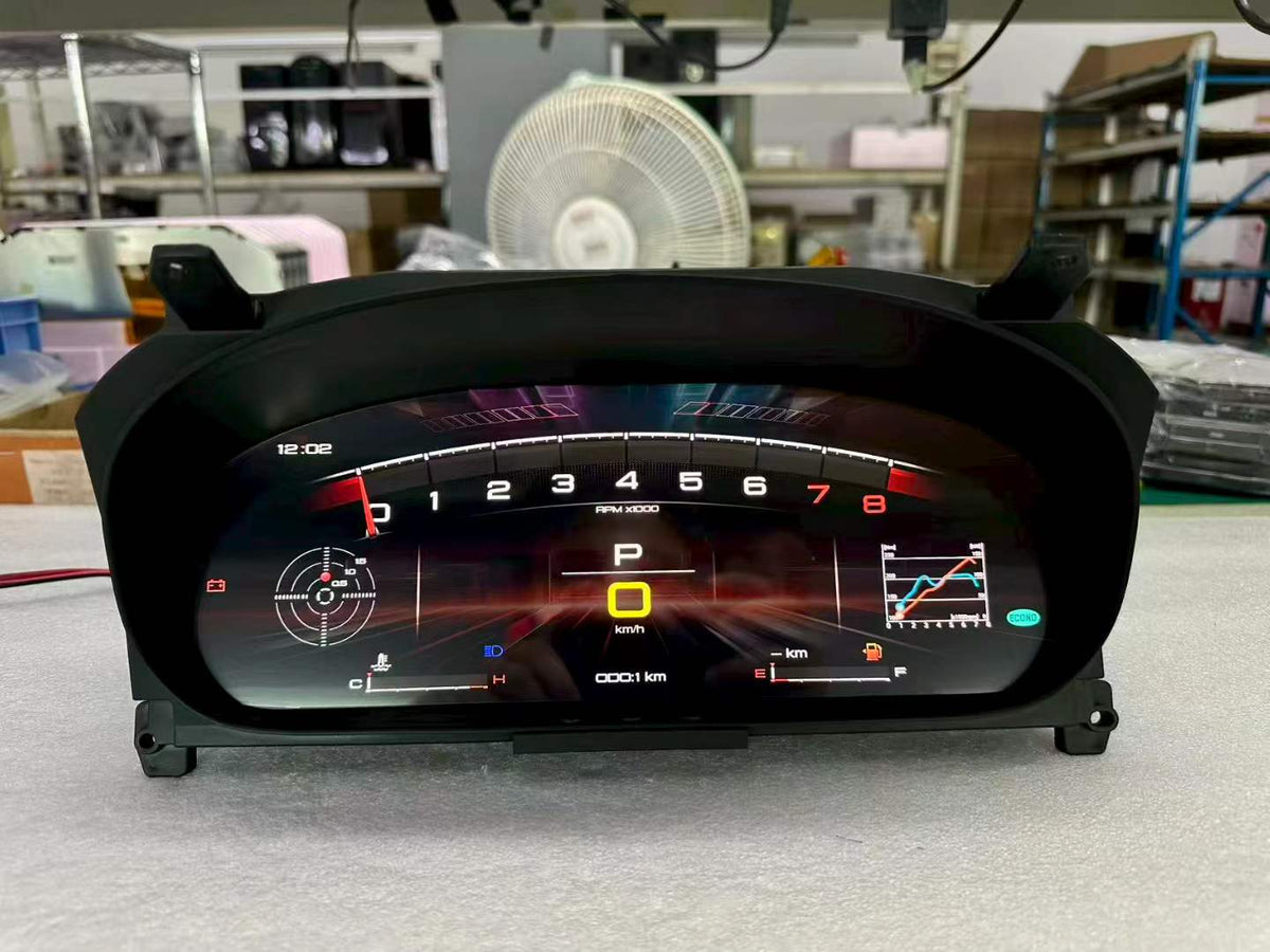 Honda Civic EK digital instrument cluster with racing-style display