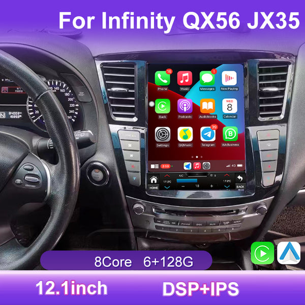 CarPlay interface on Infiniti JX35 Android head unit