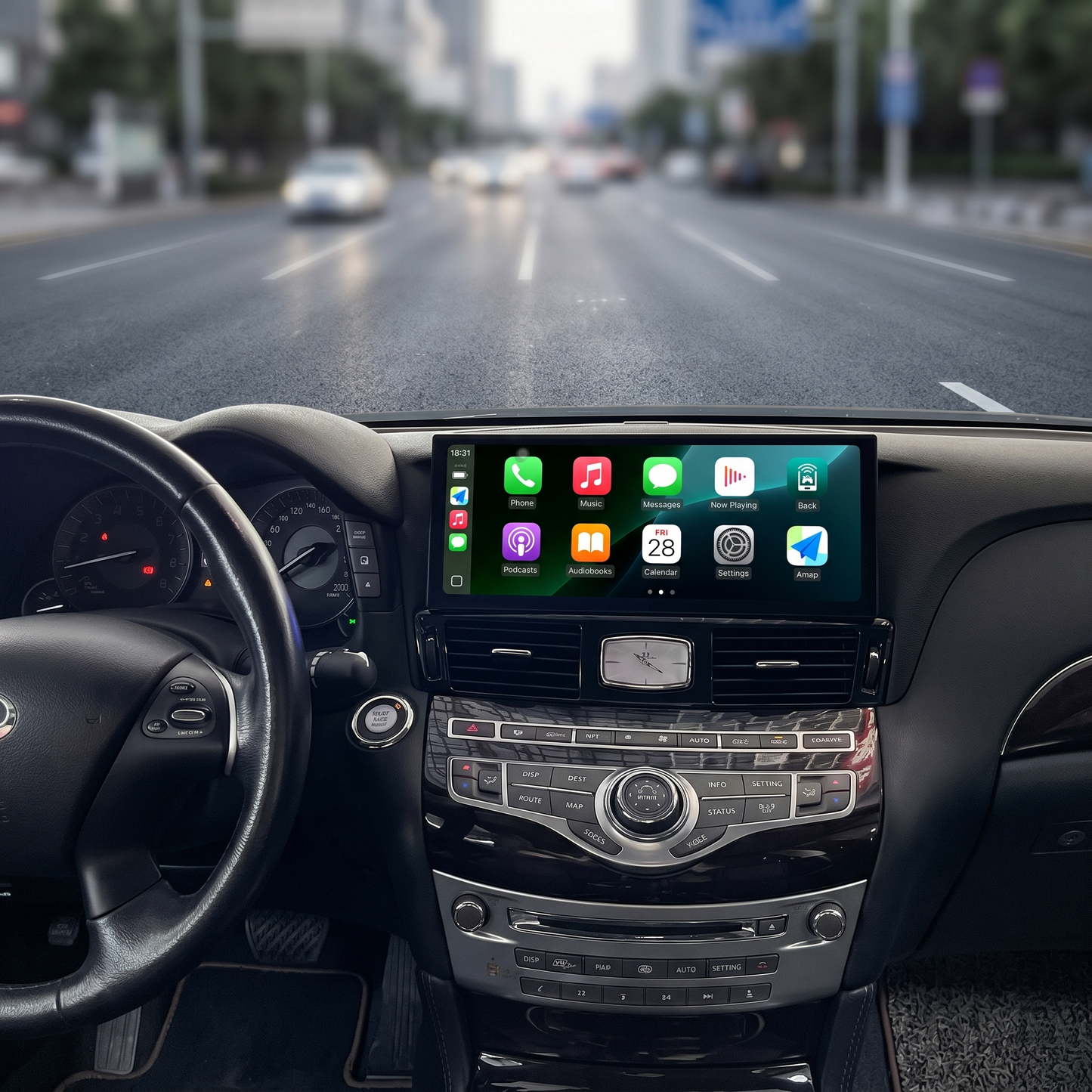 Reproductor Multimedia de Radio para coche Android 12 para Infiniti Q70 Q70L M25 M35 2013-2021 grabadora de cinta de Audio de coche navegador estéreo GPS