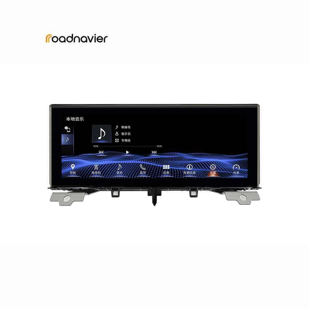 Front view of the plug-and-play Android multimedia player screen unit for Lexus LX570