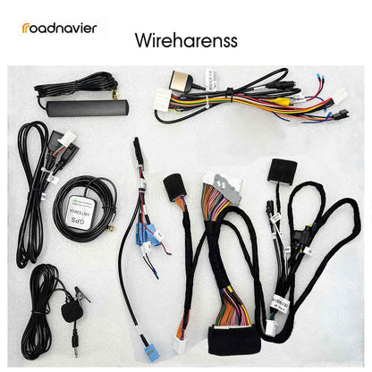 Complete plug-and-play wiring harness and CAN-bus decoder accessories kit for Lexus LX570 navigation upgrade