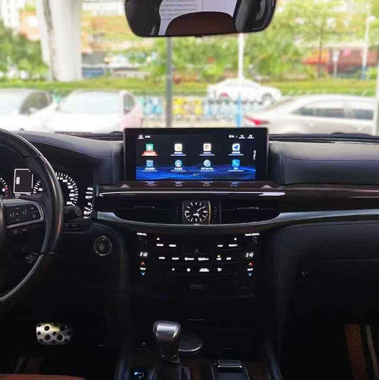 Lexus LX570 2016-2020 upgraded dashboard with responsive multimedia infotainment touchscreen display