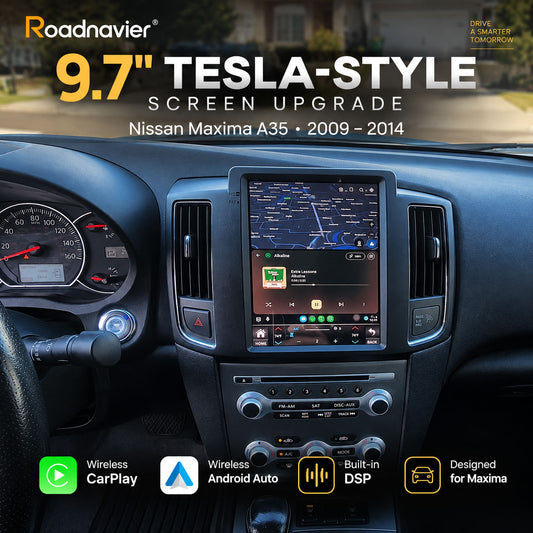 Nissan Maxima A35 2009-2014 9.7 inch Tesla-style Android screen upgrade