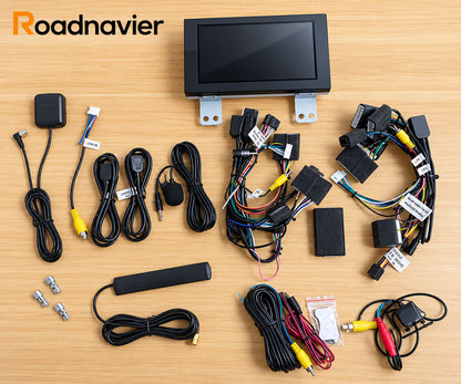 Nissan Murano Z51 Android head unit complete kit with wiring harnesses and accessories
