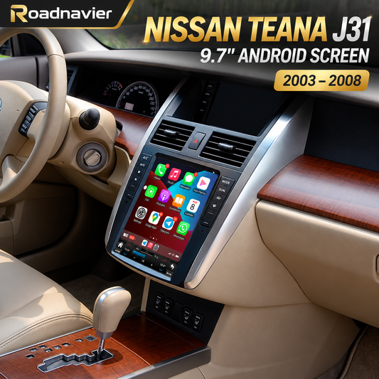 Nissan Teana J31 Android 14 screen with wireless CarPlay, Android Auto, YouTube and Netflix