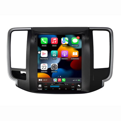 Tesla style vertical touchscreen head unit with Apple CarPlay for Nissan Teana J32 2008-2013