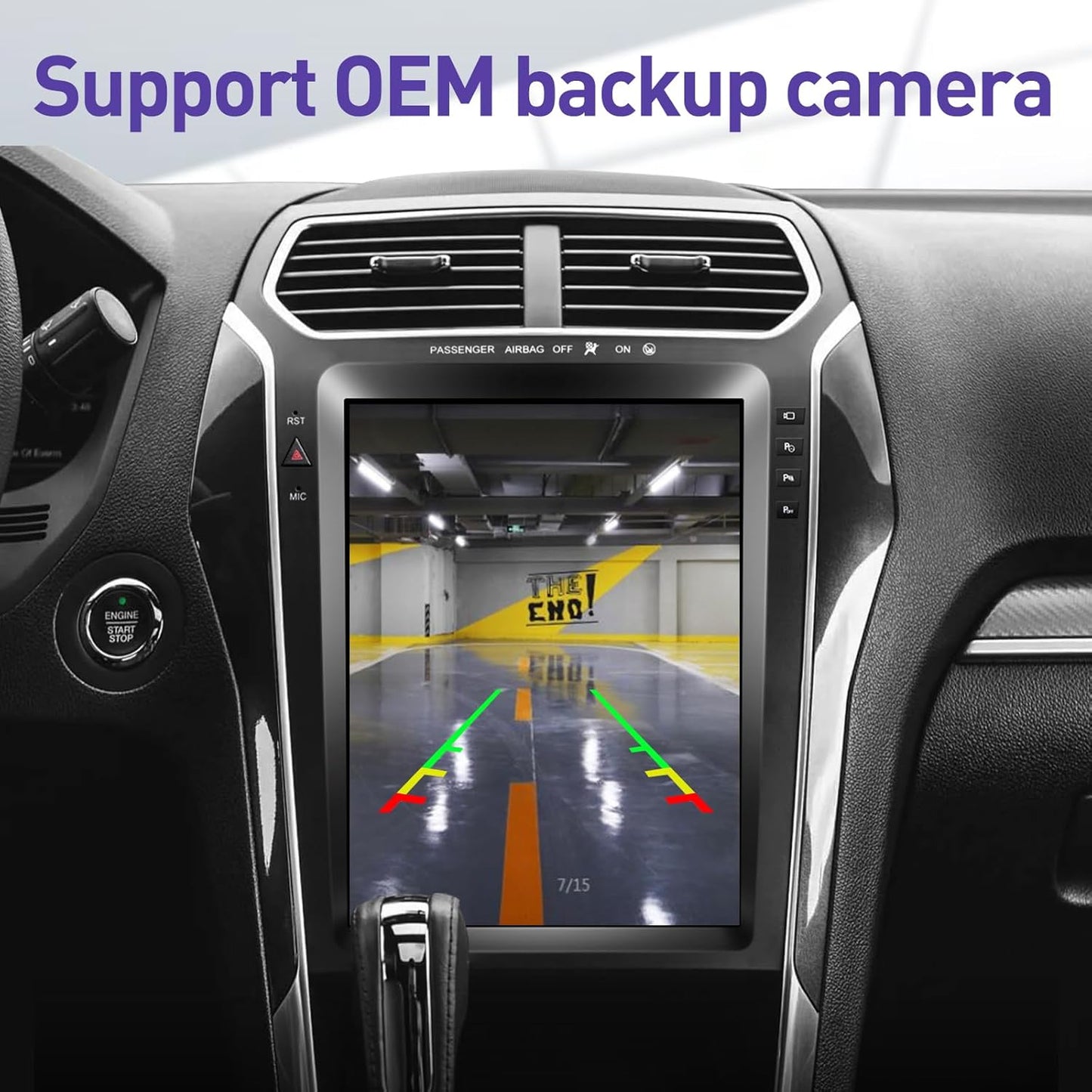 Ford Explorer 2011–2019 Android 13 12.1” Tesla-Style Screen | Wireless CarPlay + GPS Navigation