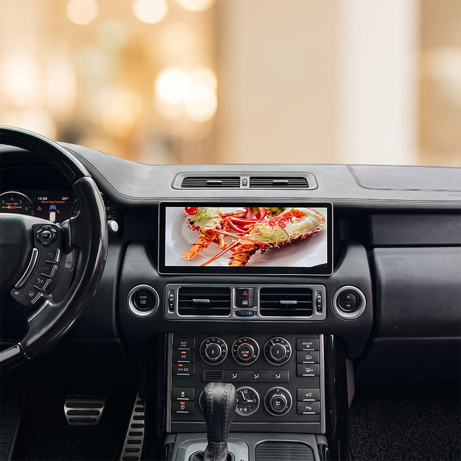 HD video multimedia playback on Roadnavier 12.3-inch touchscreen for Land Rover Range Rover L322
