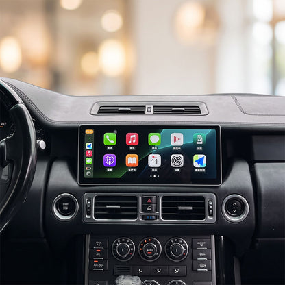 Wireless Apple CarPlay user interface on Roadnavier 12.3-inch head unit for Range Rover L322