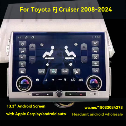 Toyota FJ Cruiser | 2007–2022 | 13.3" Android Screen — Wireless CarPlay & Android Auto