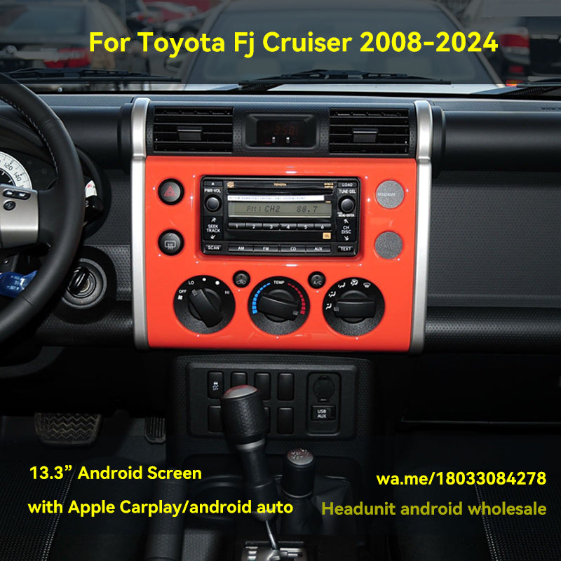 Toyota FJ Cruiser | 2007–2022 | 13.3" Android Screen — Wireless CarPlay & Android Auto