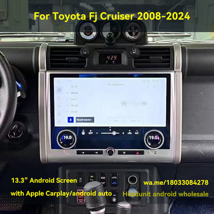 Toyota FJ Cruiser | 2007–2022 | 13.3" Android Screen — Wireless CarPlay & Android Auto