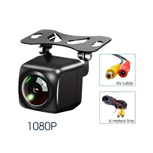 Roadnavier 1080P AHD high definition car backup reverse camera with RCA AV cable and mounting bracket