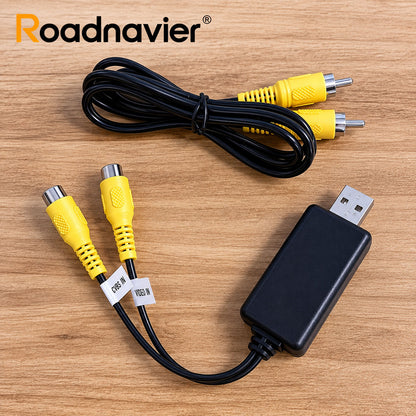 Roadnavier USB to CVBS RCA video output adapter for Android head unit
