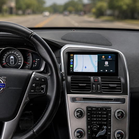 Autoradio-Stereo für Volvo XC60 2008–2017, Android 12 Head Unit Touchscreen, integriert in Apple Carplay, Android Auto DSP IPS, Bluetooth, GPS-Navigation 